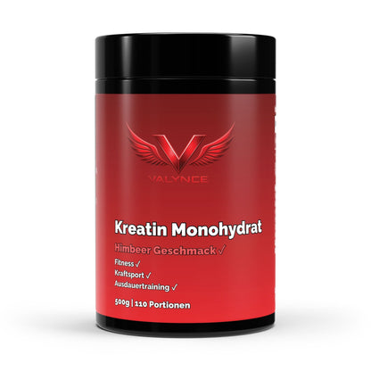 Kreatin Monohydrat mit Geschmack 500g - VALYNCE