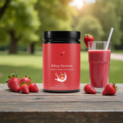 Premium Whey Protein Erdbeere - 1.000g - VALYNCE