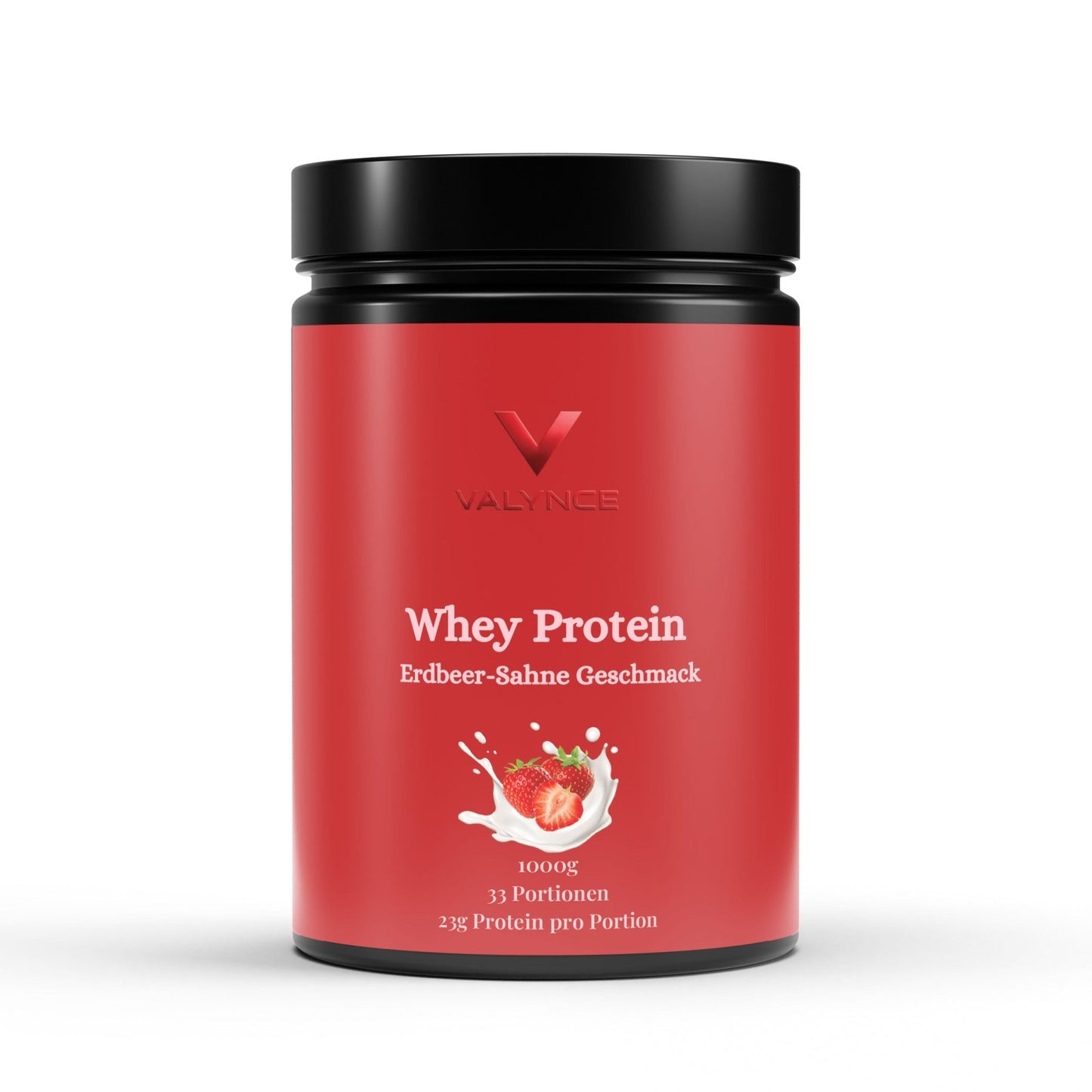 Premium Whey Protein Erdbeere - 1.000g - VALYNCE