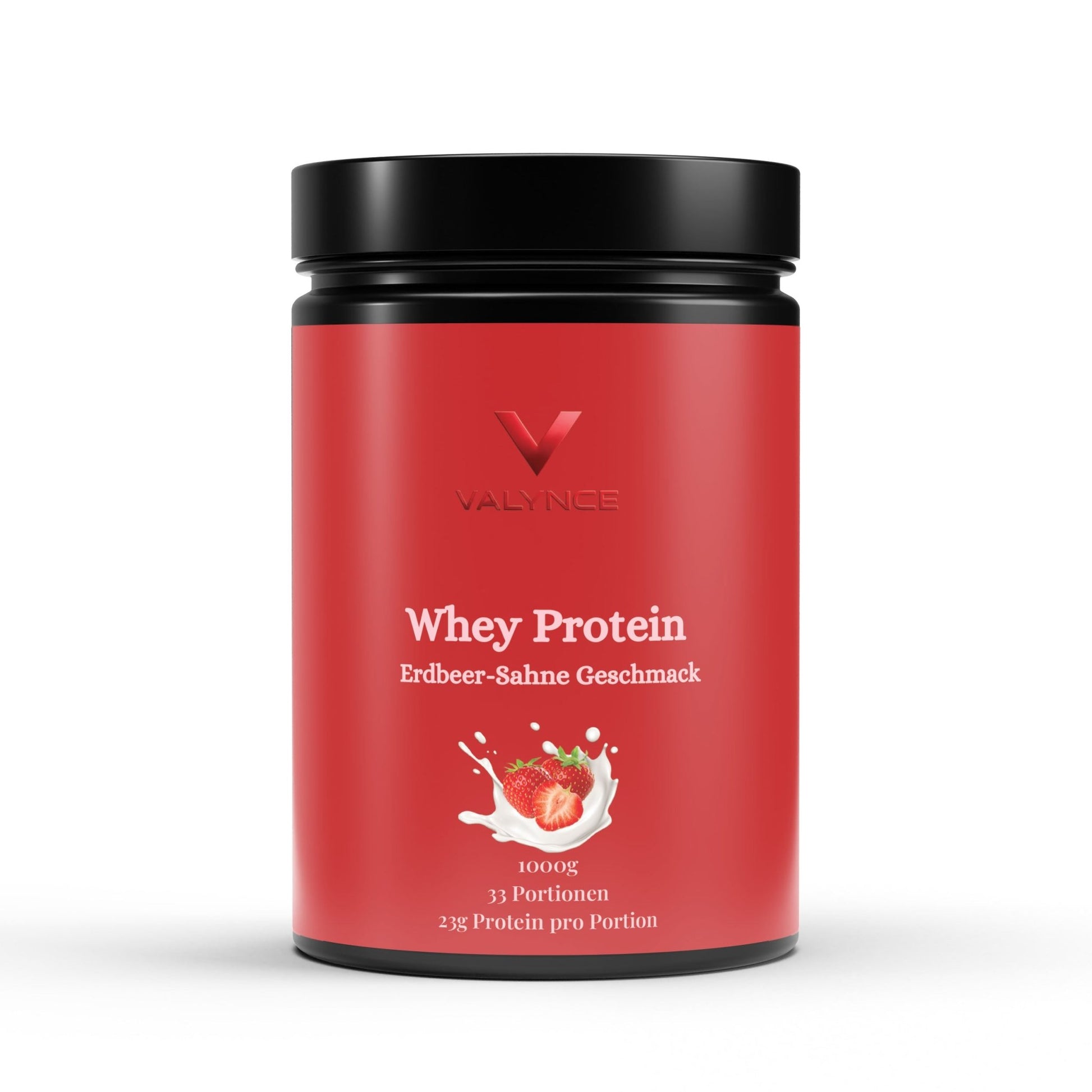 Premium Whey Protein Erdbeere - 1.000g - VALYNCE