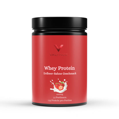 Premium Whey Protein Erdbeere - 1.000g - VALYNCE