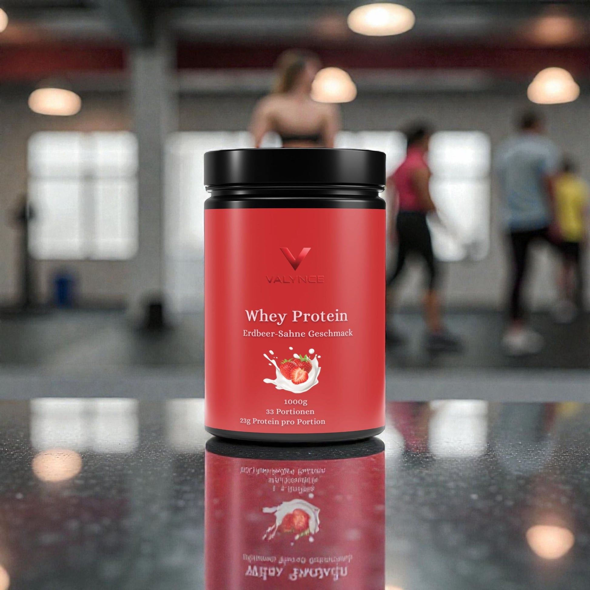 Premium Whey Protein Erdbeere - 1.000g - VALYNCE