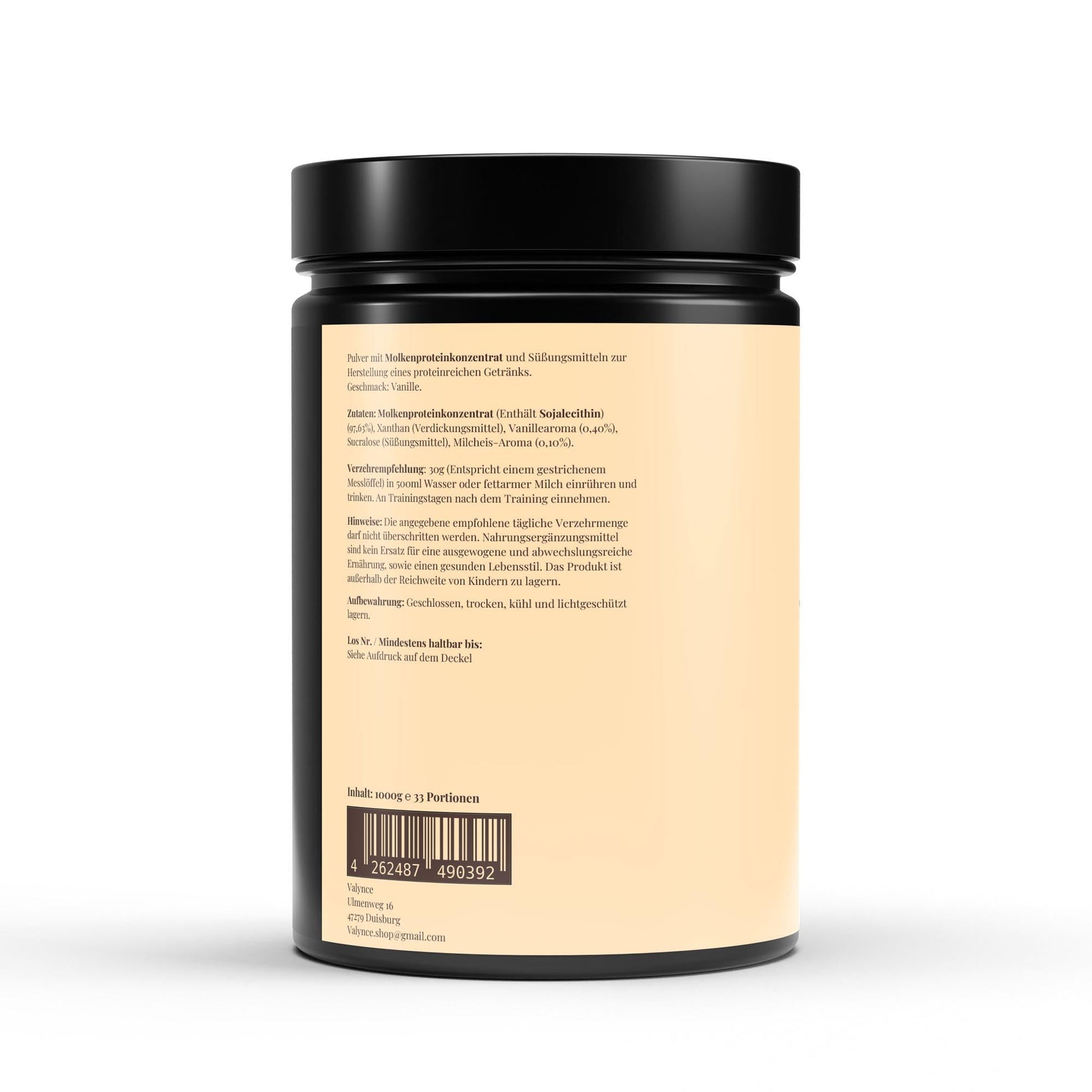 Premium Whey Protein Vanille - 1.000g - VALYNCE